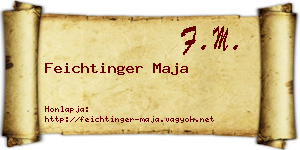 Feichtinger Maja névjegykártya